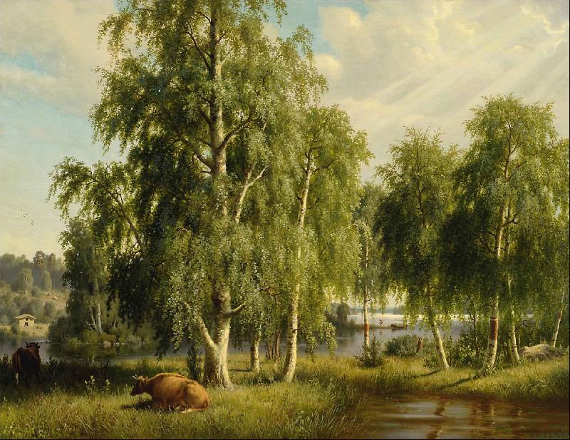 Ferdinand von Wright Summer landscape oil painting image